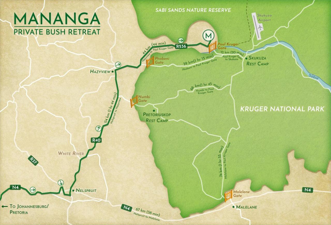 Mananga Bush Camp Hotel Skukuza Buitenkant foto